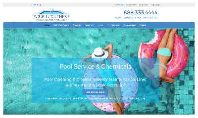 Pool Store Marketing Predesigned Website